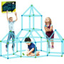 Kit De Construction pour Enfants 140 Pièces Brillent dans Le Noir Jouets De Construction De Fort d'air pour 4 5 6 7 8 9 Ans Et P
