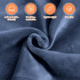 Couverture de voyage 2 en 1, couverture de voyage ultra légère et chaude en voiture 152 x 127 cm, coussin de transformation en a