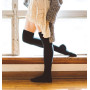 Moon Wood Chaussettes Hautes Montantes Femmes Extra Longues Coton Tricot Chaud Épais Grande Bas Jambiere 39 42