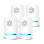 Répulsif Ultrasonique pour Souris 4Pack,Anti-Rats,Silencieux,Non-Toxique, Efficace Contre Les Souris et Les Rats,sans Radiation 