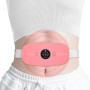 Ceinture Menstruelle Chauffante, Coussin Chauffant Menstruel Avec 3 Niveaux de Chaleur et 3 Modes de Massage (Rose)