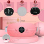 Ceinture Menstruelle Chauffante, Coussin Chauffant Menstruel Avec 3 Niveaux de Chaleur et 3 Modes de Massage (Rose)