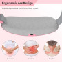 Ceinture Menstruelle Chauffante, Coussin Chauffant Menstruel Avec 3 Niveaux de Chaleur et 3 Modes de Massage (Rose)