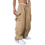 WZIKAI Pantalon cargo baggy décontracté pour homme - Pantalon cargo de parachute - Coupe ample - Hip Hop - Sarouel avec poches