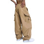 WZIKAI Pantalon cargo baggy décontracté pour homme - Pantalon cargo de parachute - Coupe ample - Hip Hop - Sarouel avec poches