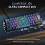 RK ROYAL KLUDGE C61 HE Clavier magnétique AZERTY Filaire 60%, interrupteurs à Effet Hall, Rapid Trigger 8 000 Hz, précision 0,01