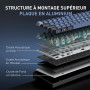 RK ROYAL KLUDGE C61 HE Clavier magnétique AZERTY Filaire 60%, interrupteurs à Effet Hall, Rapid Trigger 8 000 Hz, précision 0,01