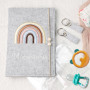 Feutre Housse Protection Passeport Mère, Pochette pour Journal de Grossesse avec 2 Porte-Clés, 1 Pochette de Protection pour Car