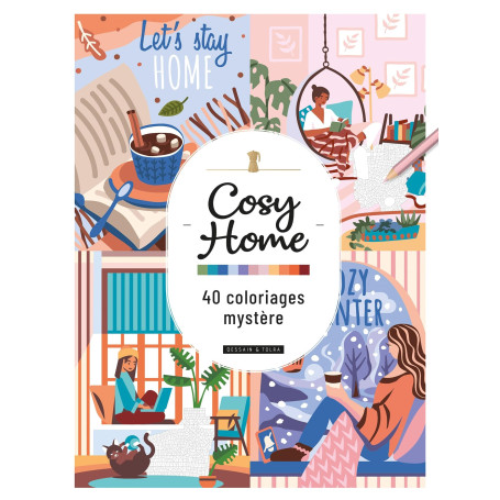 Cosy Home - 40 Coloriages Mystère