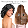 Umisleep 100% 22 Momme de Mûrier Bonnet Soie Cheveux Nuit pour Dormir, Bonnet de Nuit Doux en Soie Double Couche pour Cheveux Fr