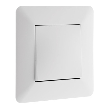 Zenitech - Interrupteur Va-et-Vient Encastré 10A 2300W - Design Moderne, Façade Réglable - Compatible Boîte d'Encastrement - Sup