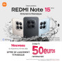 Xiaomi REDMI Note 15 5G, Smartphone 8+256Go, Design Ultra Fin, Résistance à l'eau IP65, Appareil Photo Ultra-Net 108 Mpx, Écran 