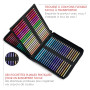 Zenacolor - 72 Crayon de Couleurs Professionnel, avec Trousse de Transport - Set de 72 Couleurs Uniques - Dessin, Esquisse, Colo