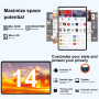DMOAO Tablette Android 14 avec 22 Go de RAM 128 Go de ROM, Tablette Tactile 10 Pouces avec WideVine L1, 8000 mAh, Octa-Core 1 to