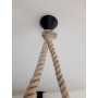 Solenzo - Lustre suspension ATLANTIQUE en bois naturel flotté 2 ampoules - style bord de mer - E27