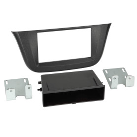 Support autoradio pour Iveco Daily ap14 - Avec vide poche - Noir ADNAuto