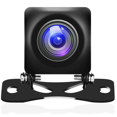 Podofo caméra de recul de voiture AHD Ultra HD Version nocturne étanche 158° pour autoradio Android (format P)