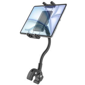 Kolasels Support de tablette col de cygne pour fauteuil roulant, poussette, bateau, support de micro, tapis de course, vélo d'in