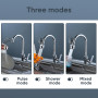 Extension de robinet rotatif à 360 °, 3 modes réglables, embout de robinet pivotant, aérateurs pour robinets de cuisine et robin