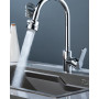 Extension de robinet rotatif à 360 °, 3 modes réglables, embout de robinet pivotant, aérateurs pour robinets de cuisine et robin