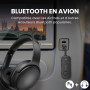 Avantree Relay – Adaptateur Bluetooth 5.3 pour Avion avec Qualcomm aptX Adaptive, 2 AirPods/Casques Pris en Charge, 20 H d’Auton