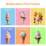 NiuBeBe Lot de 4 Récipients Compatibles pour Ninja Swirl CREAMi - Rechange avec les Sorbetières Ninja Creami NC701 et NC700 - Sa