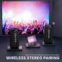Ortizan Enceinte Portable Bluetooth 5.3 sans Fil avec Bass Puissantes, Étanche IPX7, Subwoofer à 360 Degrés, Autonomie 30 hrs, D
