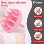 Alyvisun Brosse Massage Cuir Chevelu, Brosse en Silicone Douce pour la Relaxation et la Propreté de la Tête, Exfoliation pour le