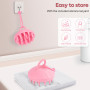 Alyvisun Brosse Massage Cuir Chevelu, Brosse en Silicone Douce pour la Relaxation et la Propreté de la Tête, Exfoliation pour le