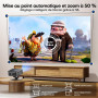 Vidéoprojecteur 4K Supporté 1500 ANSI 38000 Lumen avec Google TV Officiel, Netflix Youtube, Auto Focus, WiFi 6 Bluetooth 5.3, Co