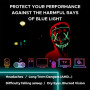 Okany Lunettes Anti Lumière Bleue Gaming – Verres Jaunes Anti-UV pour Écran, PC, Console & Jeux Vidéo – Lunettes Homme Femme Con