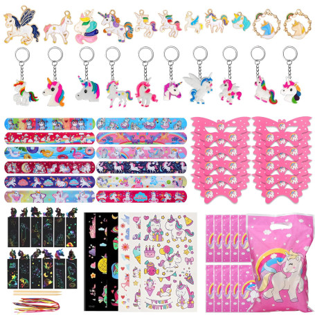 GOTFUN Lot de 72 licornes décoratives pour anniversaire d'enfant, cadeaux licorne pour filles, petits cadeaux de fête pour enfan