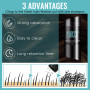 27.5G Fibres Capillaires et Poudre Densifiante pour Cheveux Clairsemés - Pour Hommes et Femmes (Noir)