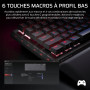 CORSAIR VANGUARD PRO 96 Hall Effect Clavier de Jeu Magnétique Mécanique Filaire – 96%, MGX Hyperdrive Commutateurs, Interrogatio
