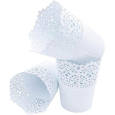 Organiseur de cosmétiques, 3 pièces Organisateur de maquillage pour bureau Rangement Support Organiseur Porte-brosse à maquillag