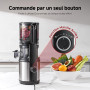AMZCHEF Extracteur de Jus Fruits et Légumes, Large Ouverture XXL 160 mm pour Fruits Entiers, Slow Juicer Silencieux ≤45 dB, Capa
