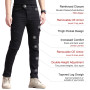 CTBQiTom Pantalon de Moto en Jean pour Homme avec Armure CE