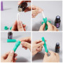 XIAOJING0 10 Pièces Stick Inhalateur pour Huiles Essentielles Nez,Tubes Inhalateurs Réutilisable Plastiques Vides Aromathérapie 