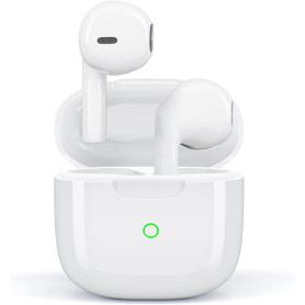 BGJRBY Écouteurs sans Fil, Bluetooth 5.4 in Ear Écouteurs avec Annulation du Bruit HD Mic, 48H HiFi Stéréo Casques, Contrôle Tac