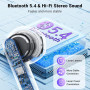 BGJRBY Écouteurs sans Fil, Bluetooth 5.4 in Ear Écouteurs avec Annulation du Bruit HD Mic, 48H HiFi Stéréo Casques, Contrôle Tac