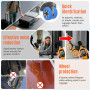 MUWINC Housses de Protection Silicone pour Roues de Valise - 8 Pièces Roue de Valises Roulette Protection, Largeur Latérale 10 m