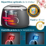 My skin WAX - Chauffe cire épilation professionnel avec bol silicone, appareil à cire chaude numérique: kit cire sans bande, 400