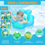 Bouee Bebe avec Siège De Sécurité 3 à 24 Mois,Bouée Nourrisson Gonflable Flotteur De Piscine pour Bébé,Bouée Bébé Piscine, Annea