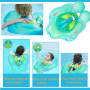 Bouee Bebe avec Siège De Sécurité 3 à 24 Mois,Bouée Nourrisson Gonflable Flotteur De Piscine pour Bébé,Bouée Bébé Piscine, Annea
