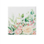 PAW Serviette de Table Papier - Airlaid (40 x 40 cm) I Fleurs, Roses I Décoration Anniversair, Mariage, Bapteme Garcon et Fille 