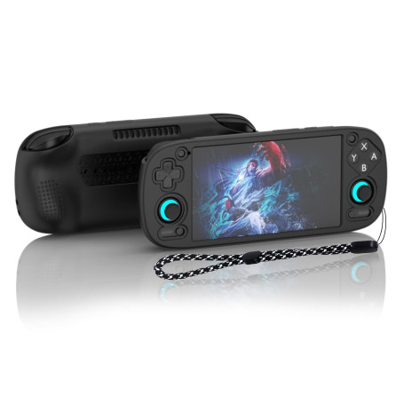 Coque de protection en silicone pour Retroid Pocket 5 - Avec fentes de charge et de contrôle précises - Laisse de transport incl