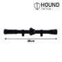 Hound - Lunette de visée télescopique Sportive 4x20 pour carabines à air comprimé et Airsoft, avec Supports (fusils de Petit Cal