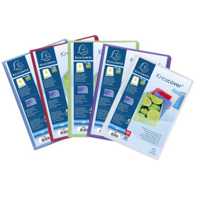 Exacompta - Réf. 5789E - 1 Protège-documents Kreacover Chromaline - 80 pochettes cristal lisse - 160 vues - pour A4 - dim 24 x 3