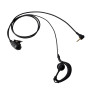 HYSHIKRA Écouteur en Forme de G de 2,5 mm avec Micro 1 Broches, Casque Talkie-walkie Compatible pour Motorola TLKR T60 T61 T62 T