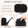 Originea Afro Kinky Bulk Human Hair for Locks Extensions Cheveux Naturel Humains 20cm 3 packs kinky-curly bulk twist meches pour